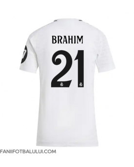 Real Madrid Brahim Diaz #21 Tricou Fotbal Replică 2024-25 Femei Acasa